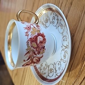 Tea Cup Haas & Czjzek Gold Trim-porcenc